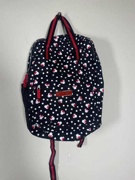 Disney Handbags - Disney Parks Adult Minnie Mouse Black Red White Backpack with Hand Carry Straps
